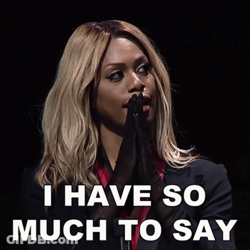Woman Saying I Have So Much To Say GIF