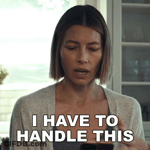Woman Saying I Have To Handle This GIF