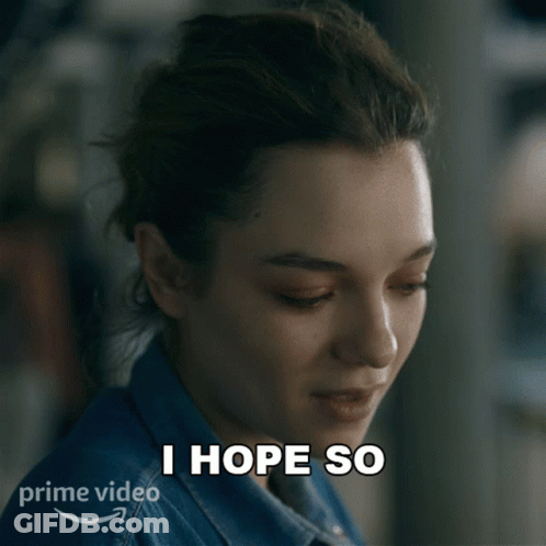 Woman Saying I Hope So Prime Video Logo GIF
