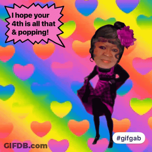 Woman Saying I Hope Your 4Th Is Popping GIF