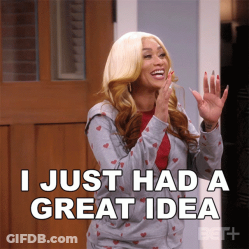 Woman Saying I Just Had Great Idea GIF
