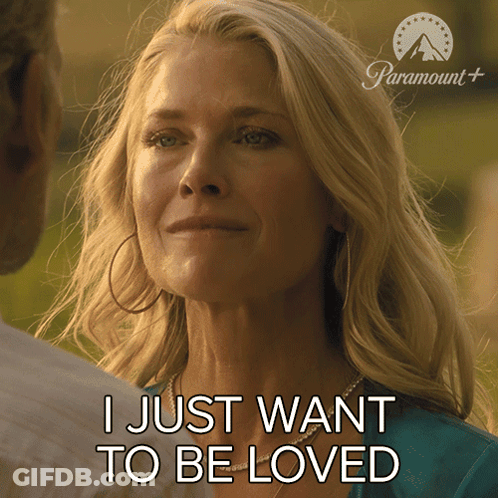 Woman Saying I Just Want To Be Loved Looking At Man GIF