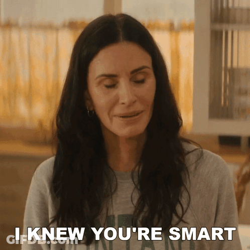 Woman Saying I Knew You're Smart GIF