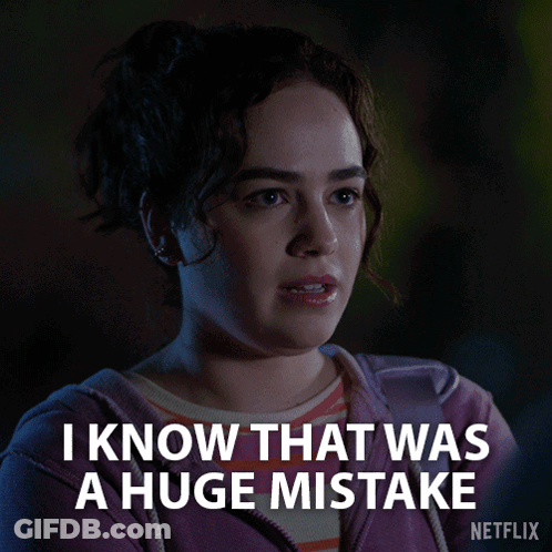 Woman Saying I Know That Was A Huge Mistake Netflix Ad GIF