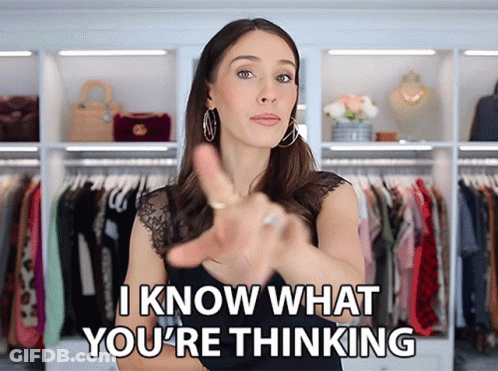 Woman Saying I Know What You're Thinking GIF