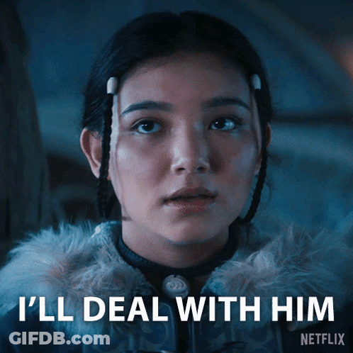 Woman Saying I'll Deal With Him Netflix Ad GIF