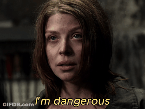 Woman Saying I'm Dangerous GIF