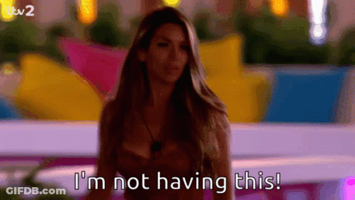 Woman Saying I'm Not Having This GIF