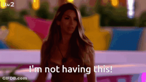 Woman Saying I'm Not Having This GIF