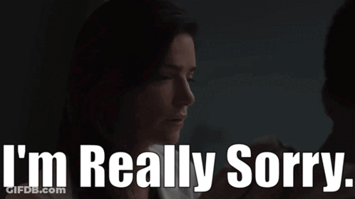 Woman Saying I'm Really Sorry GIF