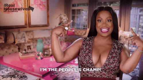 Woman Saying I'm The People's Champ Real Housewives Poster GIF