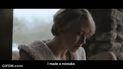 Woman Saying I Made A Mistake GIF