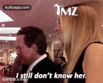 Woman Saying I Still Don't Know Her GIF