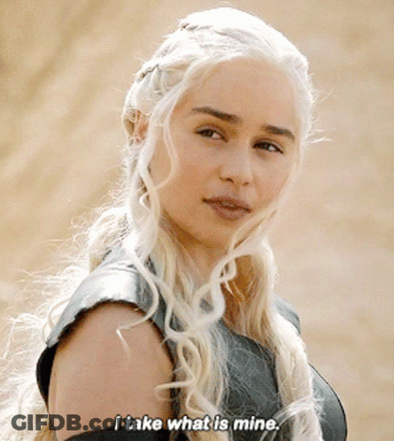 Woman Saying I Take What Is Mine GIF