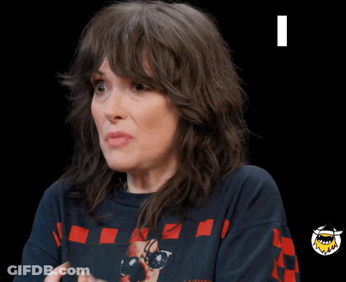 Woman Saying I Think GIF