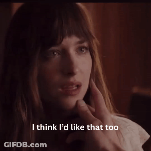 Woman Saying I Think I'd Like That Too GIF