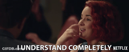 Woman Saying I Understand Completely GIF