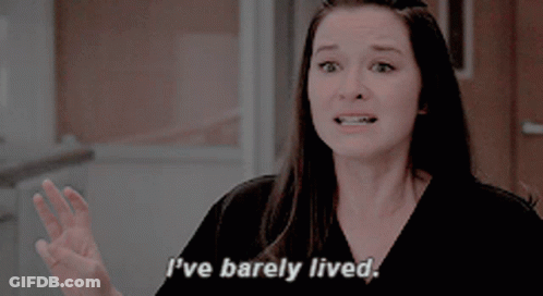 Woman Saying I've Barely Lived GIF