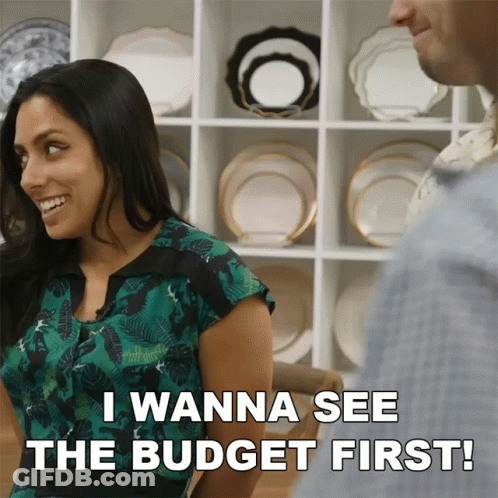 Woman Saying I Wanna See Budget GIF
