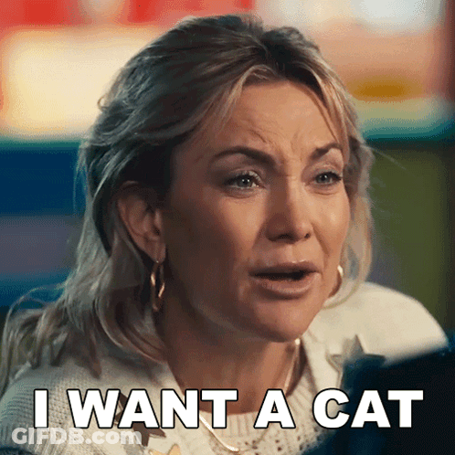 Woman Saying I Want A Cat GIF
