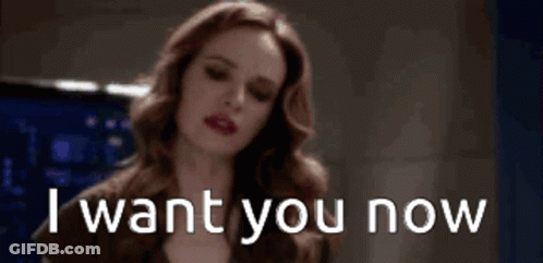 Woman Saying I Want You Now GIF