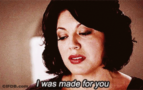 Woman Saying I Was Made For You Close Up GIF