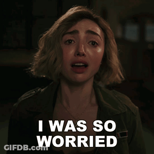 Woman Saying I Was So Worried GIF