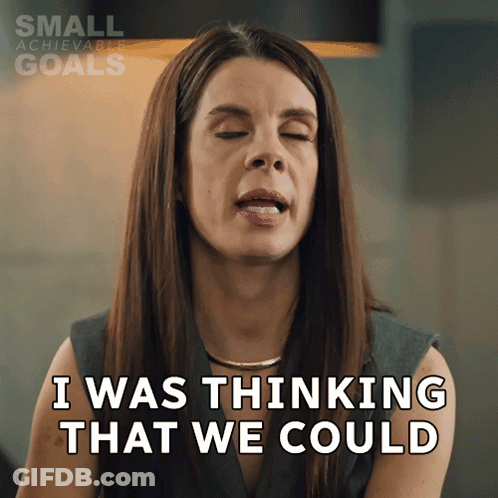Woman Saying I Was Thinking GIF
