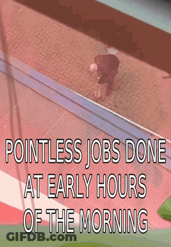 Woman Saying I Was Up Very Early Blue Background GIF