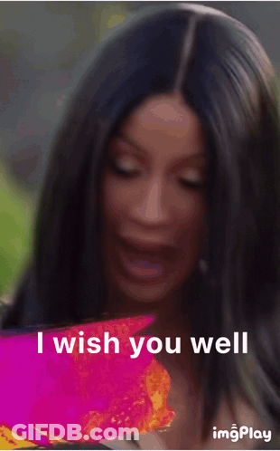 Woman Saying I Wish You Well GIF