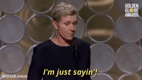 Woman Saying Im Just Sayin GIF