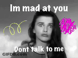 Woman Saying Im Mad At You GIF