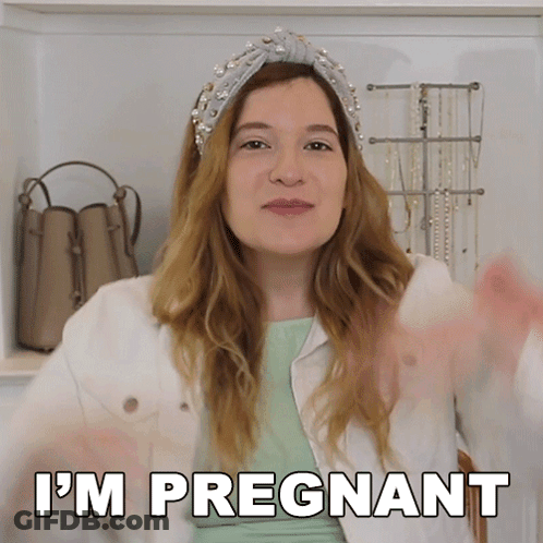Woman Saying Im Pregnant GIF