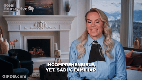 Woman Saying Incomprehensible Yet Sadly Familiar GIF