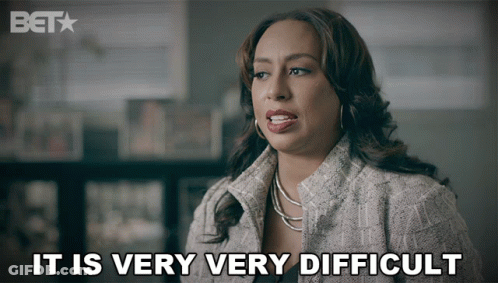 Woman Saying It Is Very Very Difficult In Bet Ad GIF