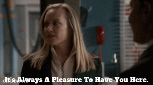 Woman Saying It's Always A Pleasure GIF