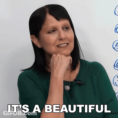 Woman Saying It's Beautiful GIF