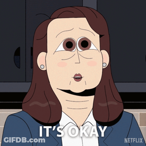 Woman Saying It's Okay By Netflix GIF