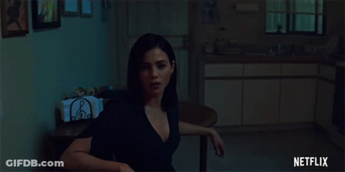 Woman Saying It's Okay With Netflix Logo GIF