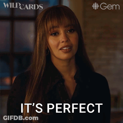 Woman Saying It's Perfect In Wild Cards GIF