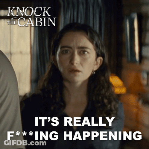 Woman Saying It's Really F***ing Happening GIF