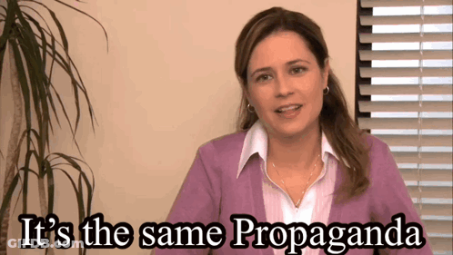 Woman Saying It's Same Propaganda GIF