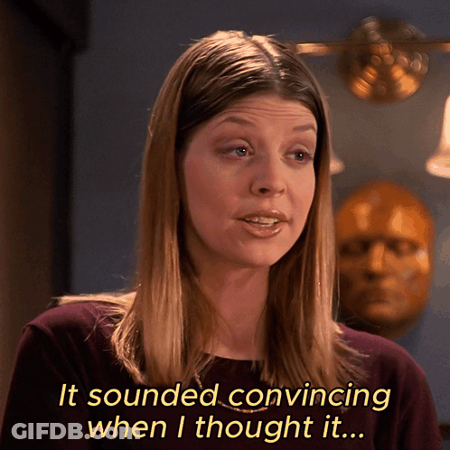 Woman Saying It Sounded Convincing GIF
