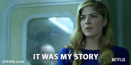Woman Saying It Was My Story Netflix Ad GIF
