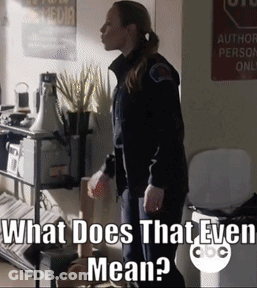 Woman Saying It Would Mean Sitting GIF