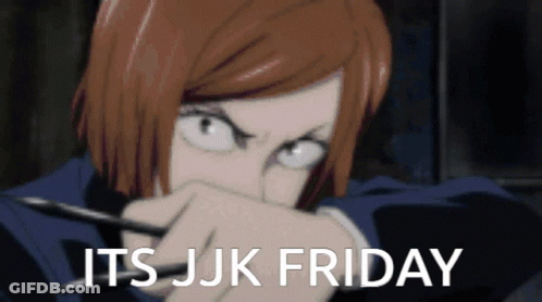 Woman Saying Its JJK Friday GIF