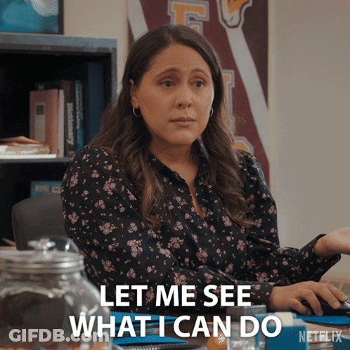 Woman Saying Let Me See What I Can Do Netflix Ad GIF