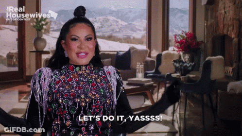Woman Saying Let's Do It Yassss GIF