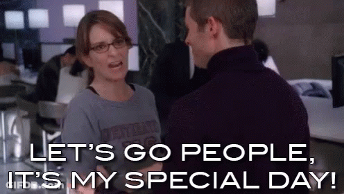 Woman Saying Let's Go People GIF