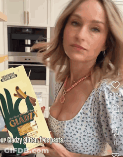 Woman Saying Little Bit Better With Peace Sign GIF